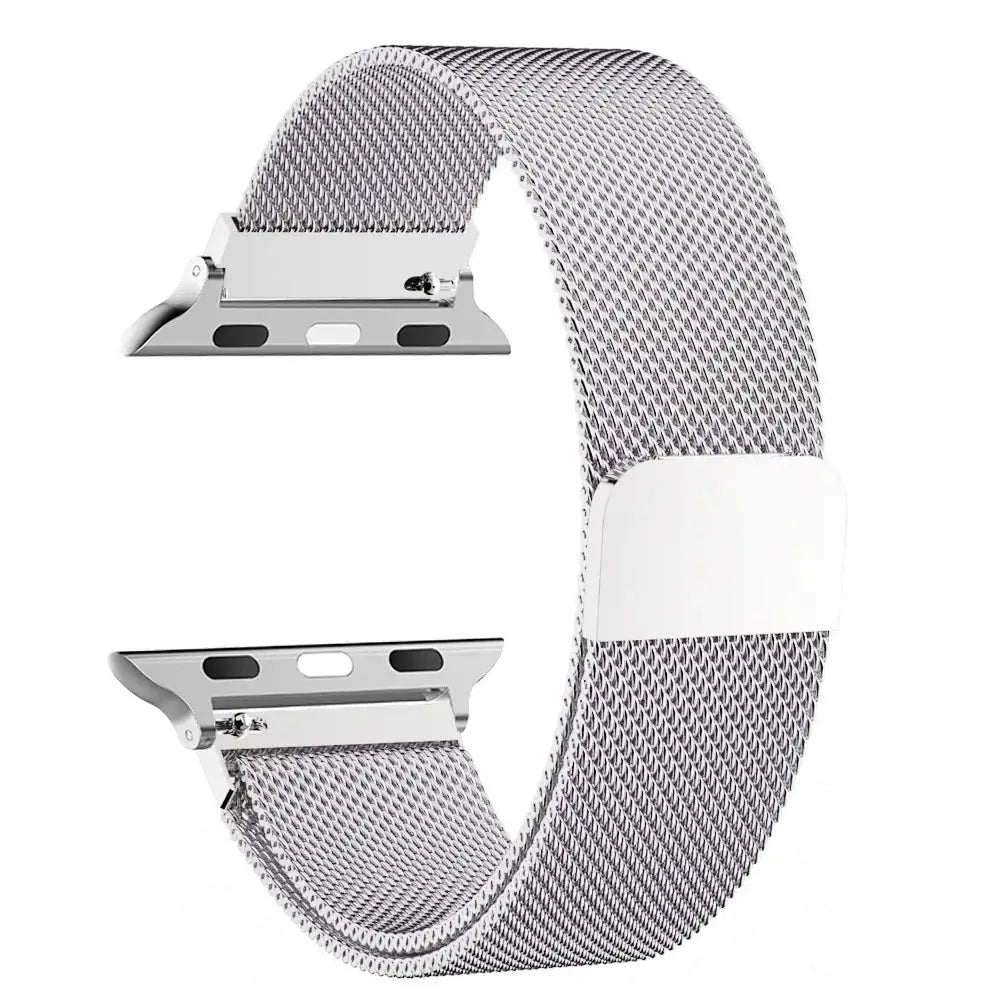 Magnetisches Uhrenarmband aus Edelstahl-Mesh, verstellbar, Smartwatch-Zubehör, 38–49 mm, universell | Sansoti