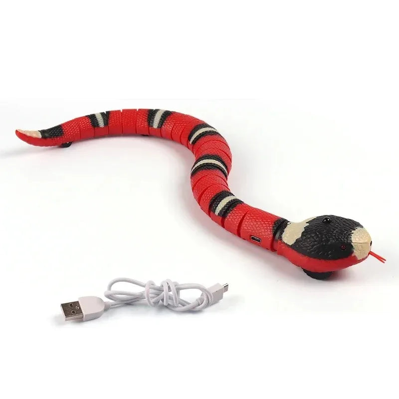 Jouet électronique interactif en forme de serpent avec capteur de mouvement, rechargeable par USB, pour chiens, chats et animaux de compagnie | Sansoti