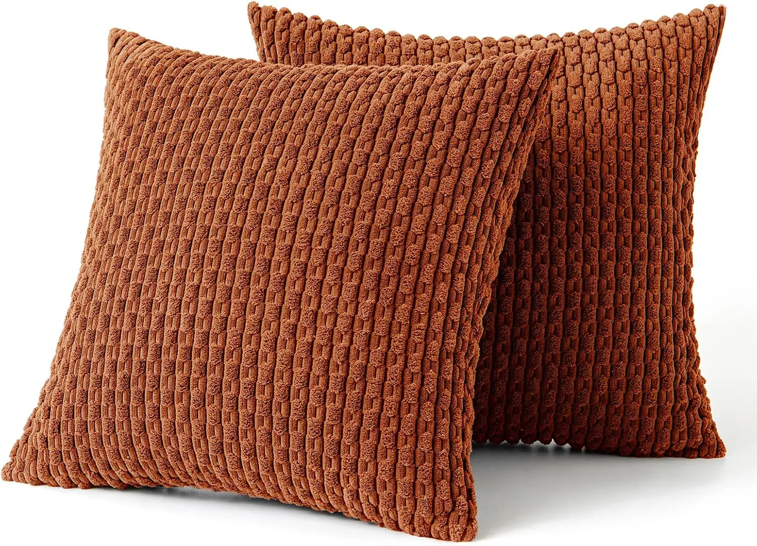Ribfluwelen Sierkussen Geribbeld 45x45cm Voor Bank En Bed | Sansoti