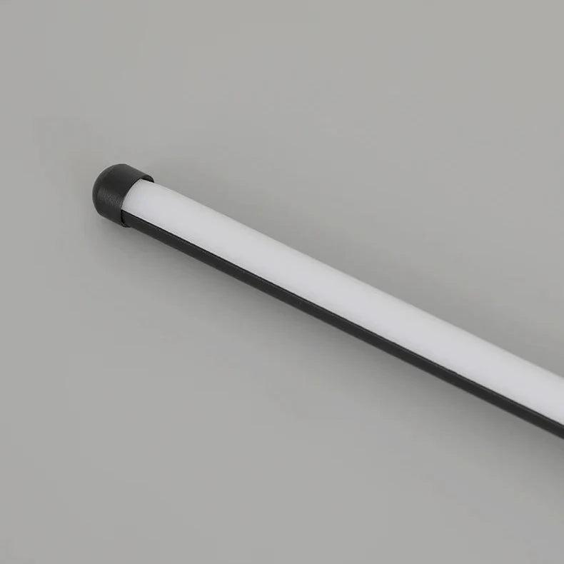 Smalle wandlamp LED aluminium zwart 60-100cm slaapkamer gang studeerkamer warmwit indirect sfeerlicht modern | Sansoti