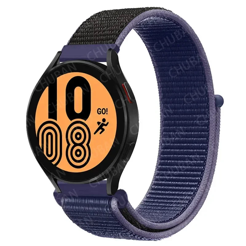 Nylonowy pasek sportowy do smartwatcha 20mm 22mm Oddychający Lekki Pasek typu Loop na nadgarstek Regulowany Trening Fitness | Sansoti