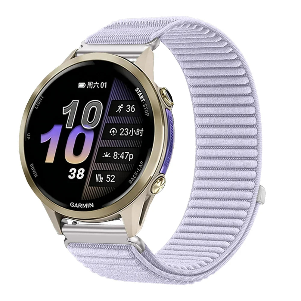 Nylon-Smartwatch-Armband, 21 cm, verstellbar, atmungsaktiv, sportlich, für Sportuhren, 20 mm, 22 mm, Unisex-Armband | Sansoti
