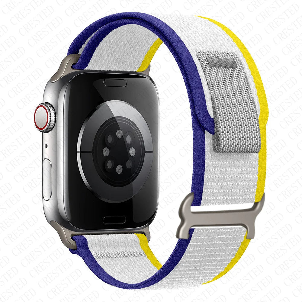 Bracelet de smartwatch en nylon Trail Loop, bracelet sport réglable avec boucle durable, bracelet multicolore pour poignet, actif | Sansoti