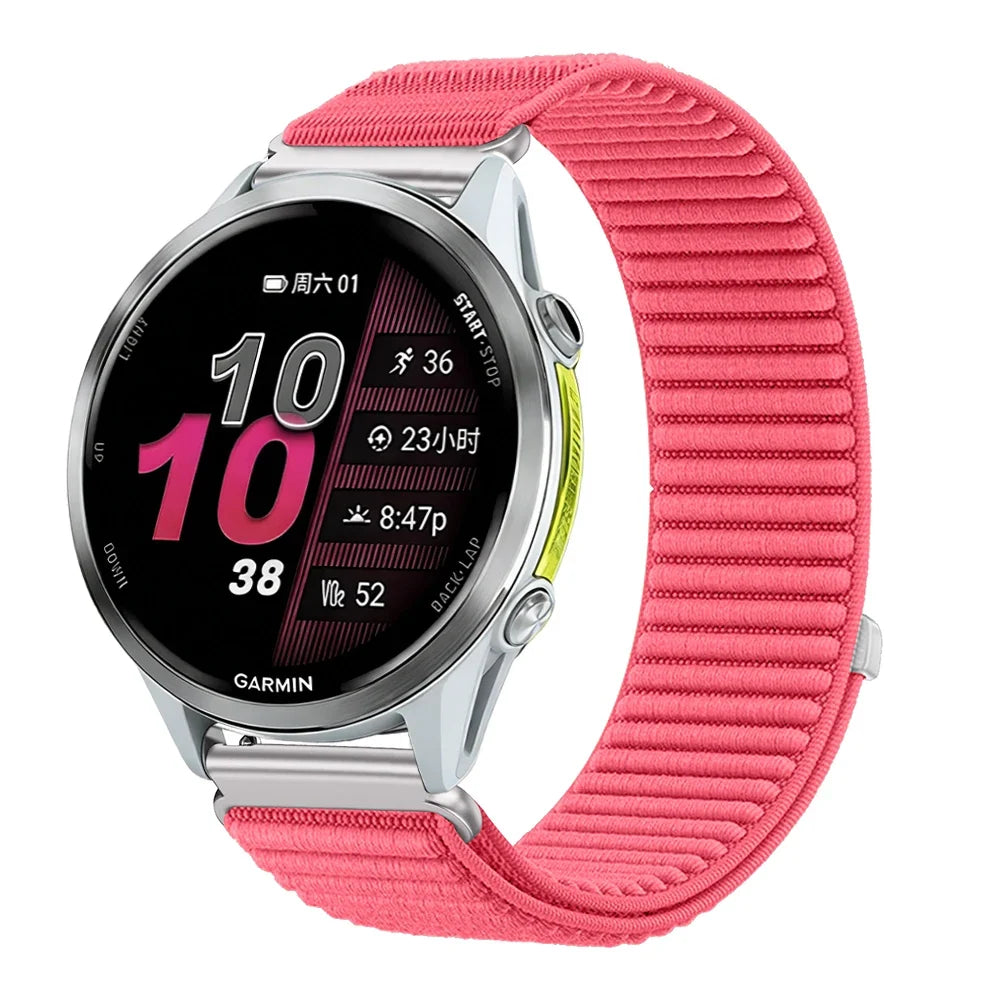 Nylon-Smartwatch-Armband, 21 cm, verstellbar, atmungsaktiv, sportlich, für Sportuhren, 20 mm, 22 mm, Unisex-Armband | Sansoti