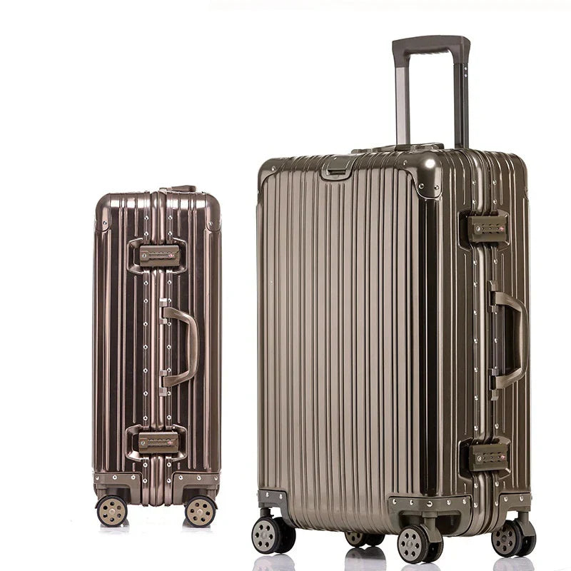 Aluminium-Magnesium Reiskoffer met TSA-Slot Zilver Zwart Rood Blauw | Sansoti
