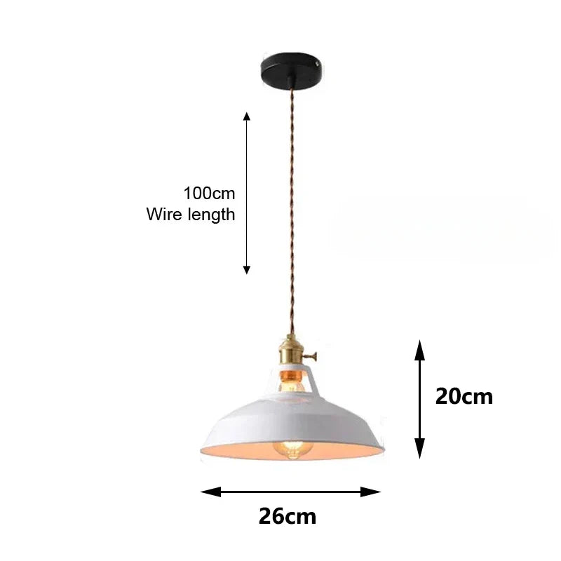 Aluminium hanglamp met E27 fitting in 8 moderne kleuren | Sansoti