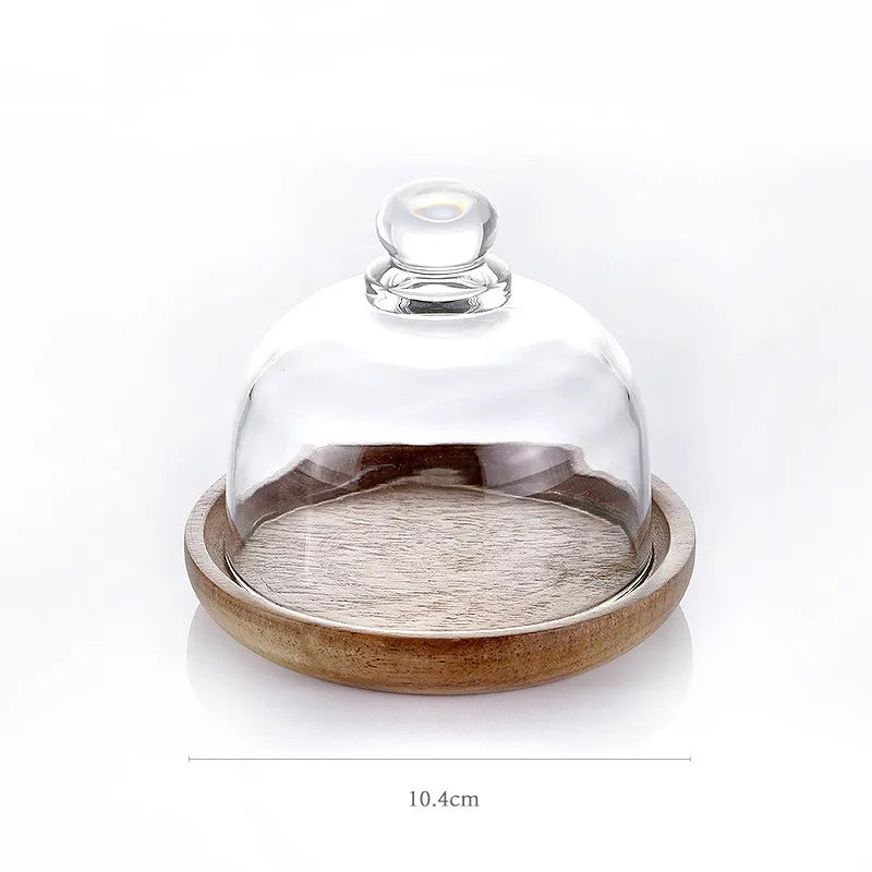 Glazen Voorraadpot met Houten Deksel voor Keuken & Voorraad | Sansoti