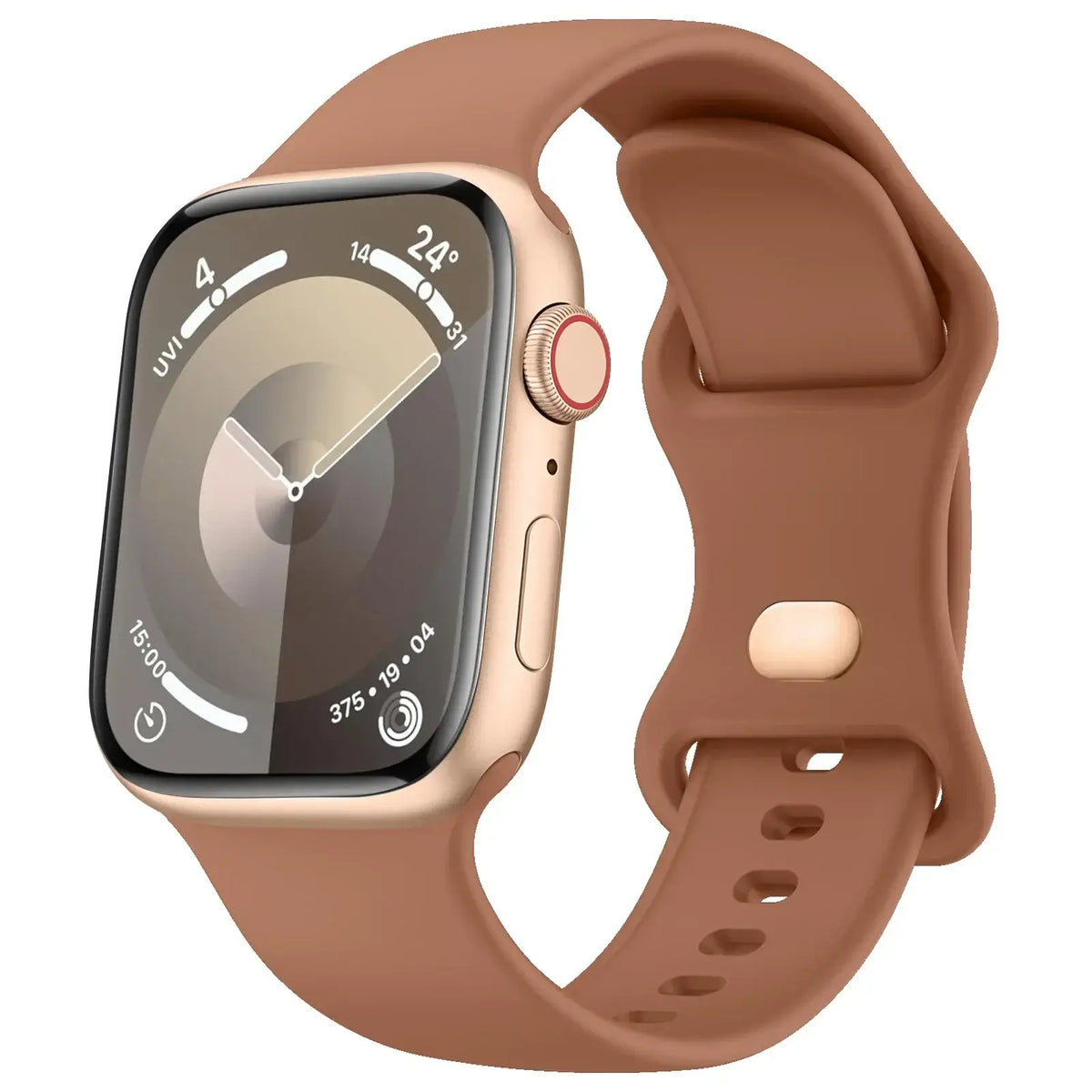 Silikon-Smartwatch-Armband – atmungsaktives, flexibles, verstellbares und komfortables Uhrenarmband – für alle Handgelenkgrößen | Sansoti