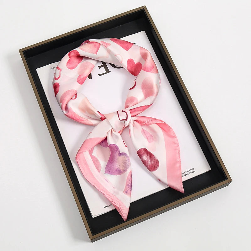 Square Satin Scarf 70x70cm Women's Headband Headscarf Neck Scarf Multifunctional Elegant Stylish Accessory | Sansoti