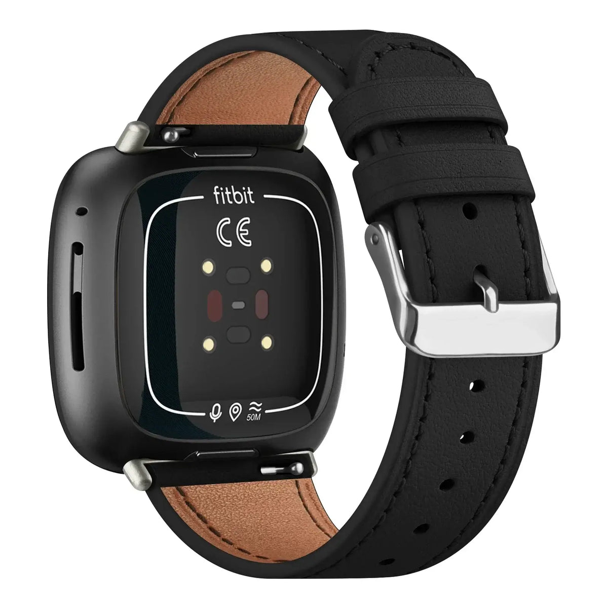 Lederarmband für Smartwatch Verstellbares Sportuhrenarmband Ersatzarmband für Damen und Herren Aktivitäts-Tracker | Sansoti