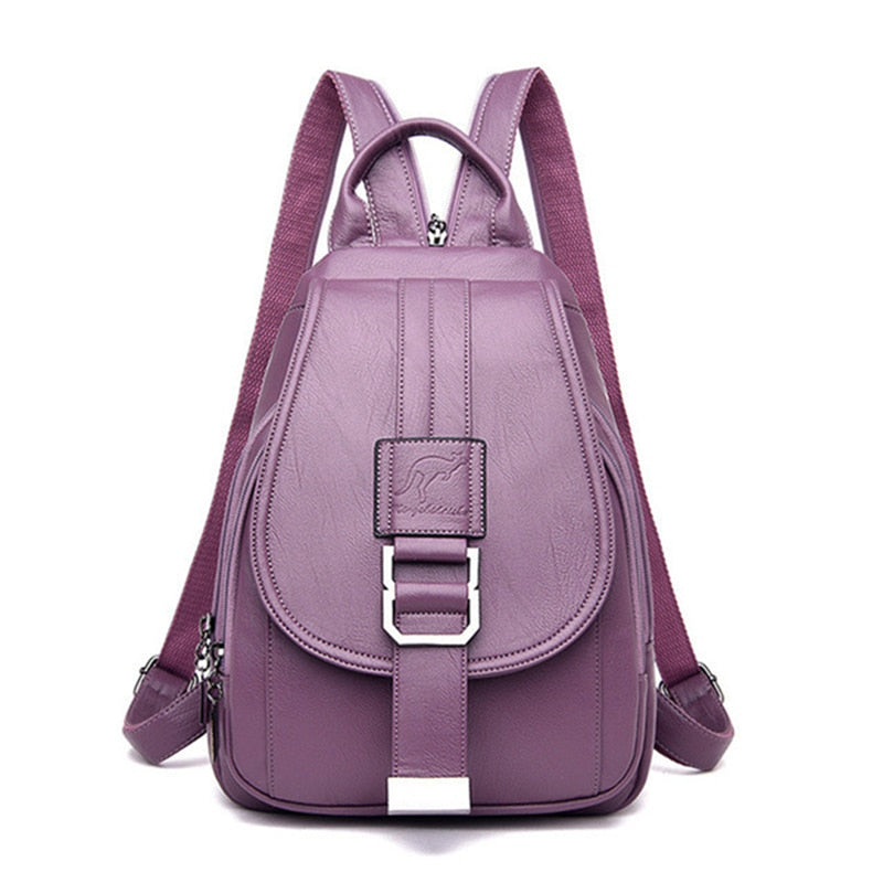 Leren Damesrugzak Elegant Design Praktisch Schoudertas Dagelijks Gebruik Mode Accessoire Veelzijdig Stijlvol | Sansoti