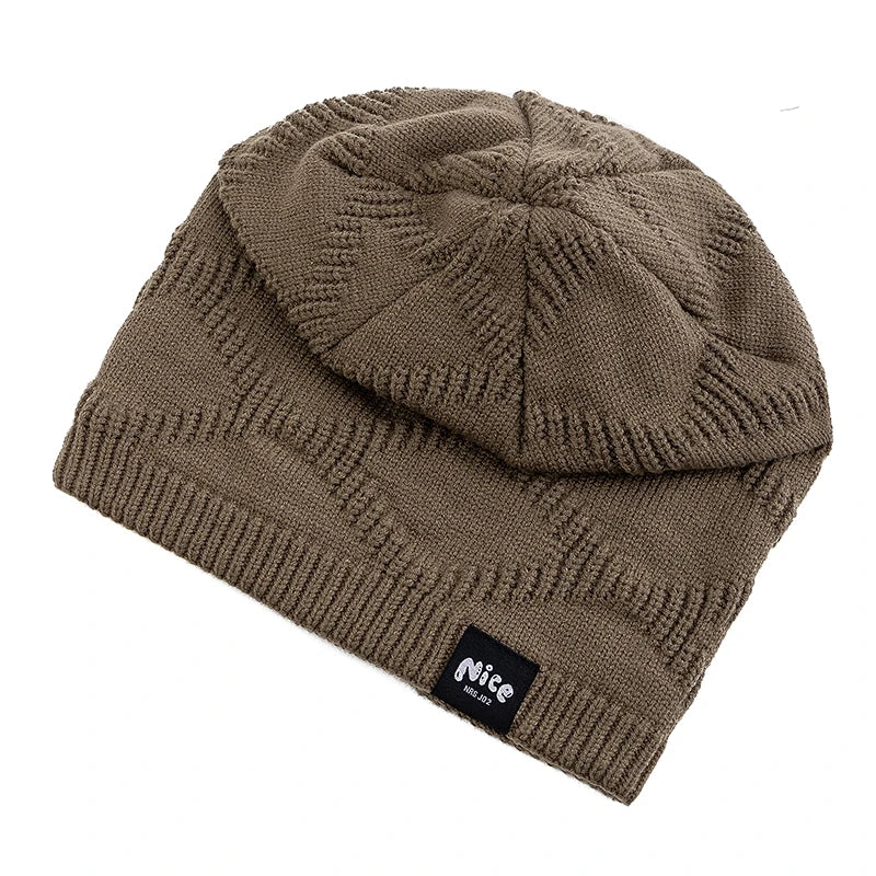 Fleece Wintermuts Unisex Gebreide Hoofdbedekking met Warme Voering Dames Heren Outdoor Koudebescherming Muts | Sansoti