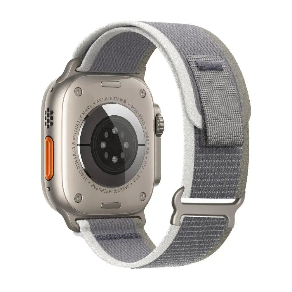 Nylon-Smartwatch-Armband mit Klettverschluss – atmungsaktives, verstellbares Armband, 38–49 mm, für Sport und Freizeit | Sansoti