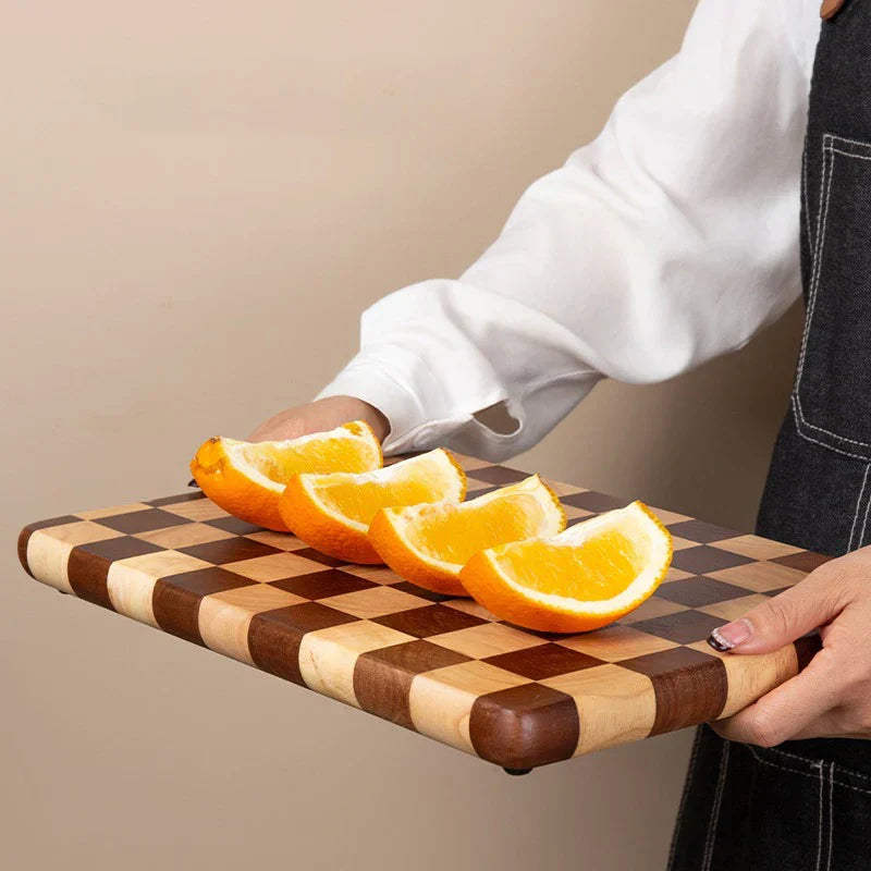 Snijplank acaciahout 30-41cm antislip keuken snijplank houten hakblok serveerplank duurzaam | Sansoti