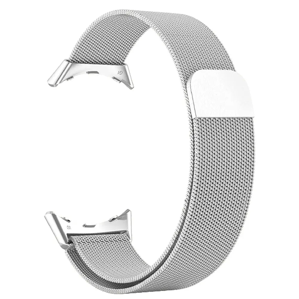 Bracelet de montre magnétique en acier pour smartwatch 41 mm 45 mm, acier inoxydable, maille ajustable | Sansoti