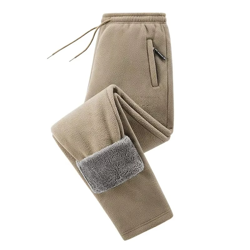 Thermische Sherpa Fleece Broek Heren Winterbroek Gevoerd Warme Vrijetijdsbroek Outdoor Wandelen Camping | Sansoti