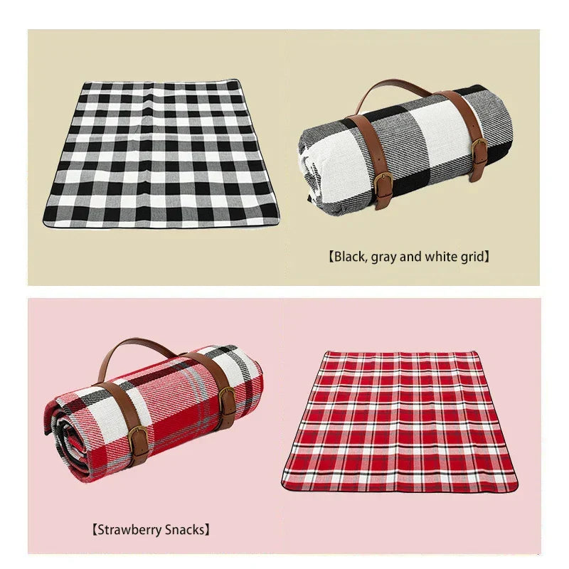 Quilted Outdoor Rug Water-Resistant Bottom Foldable Portable Picnic Camping Beach Outdoor Park | Sansoti