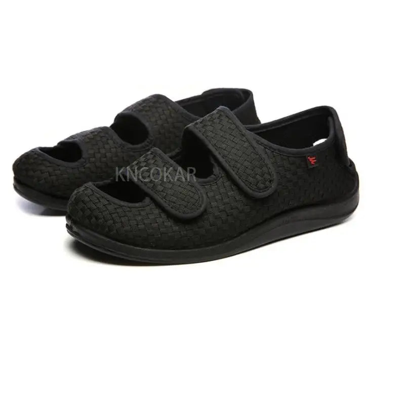 Verstelbare Sandalen met Klittenband Mesh Ademend Zwart Bruin Blauw Casual Zomer Schoeisel Comfortabel | Sansoti