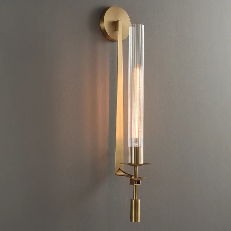 Moderne Wandlamp Goud — Elegante Muurverlichting voor Slaapkamer Woonkamer | Scandinavisch Design Wandspot | Sansoti