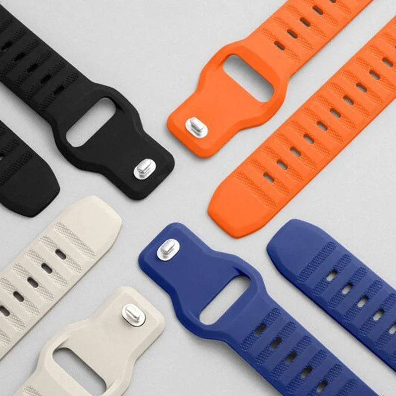 Sportuhrarmband aus belüftetem Silikon für Smartwatches, 40 mm, 44 mm, 46 mm, 47 mm, Fitnessarmband, Training, Sport | Sansoti