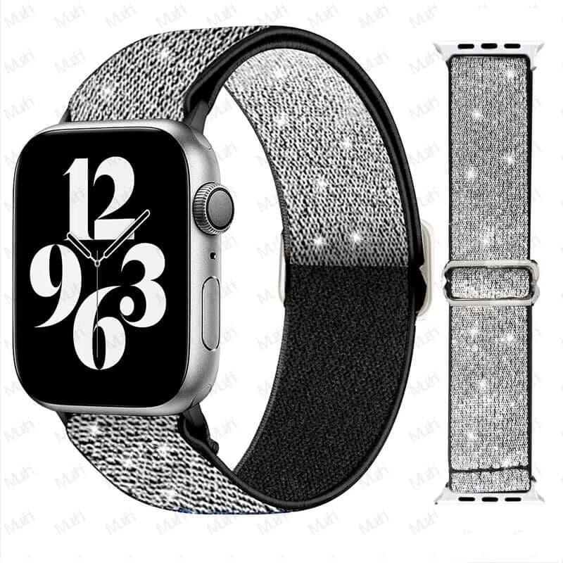 Elastisches Nylon-Smartwatch-Armband Austauschbar Komfortabel Langlebig Sportlich Aktiv | Sansoti
