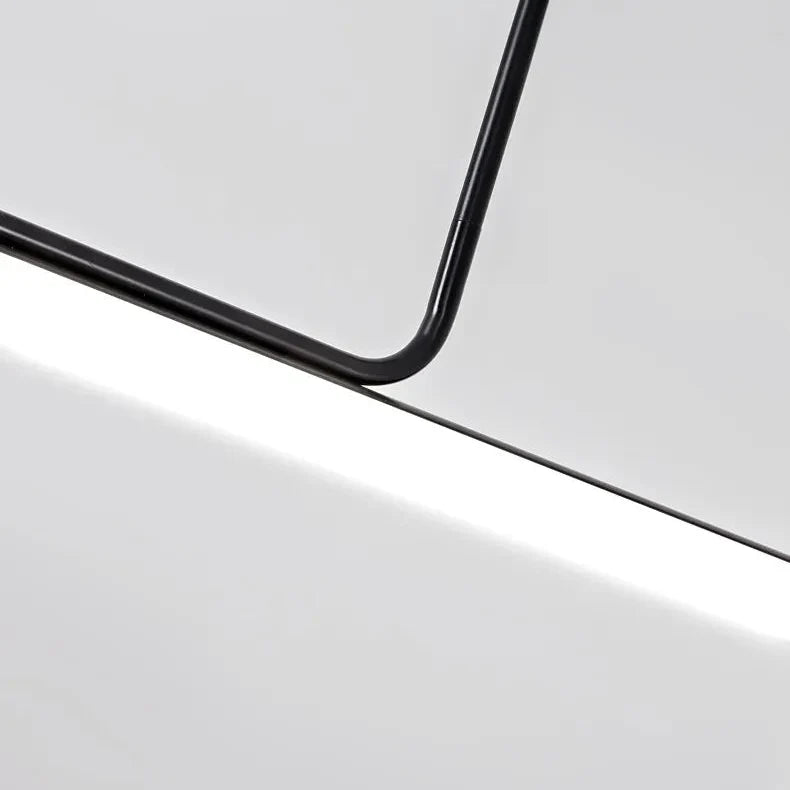 Asymmetrische T-Bar-Hängeleuchte aus Metall und Acryl, dimmbare LED-Beleuchtung für Esszimmer, Kücheninsel und Wohnzimmer, modern | Sansoti