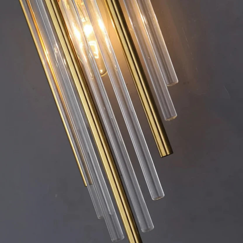 Kristallen Wandlamp met Gouden Afwerking voor Slaapkamer Hal Badkamer LED Verlichting Luxe Design Interieur | Sansoti