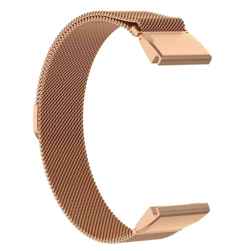 Milanese-Metallarmband für Smartwatches, 20, 22, 26 mm, magnetischer Verschluss, verstellbares, atmungsaktives Armband | Sansoti