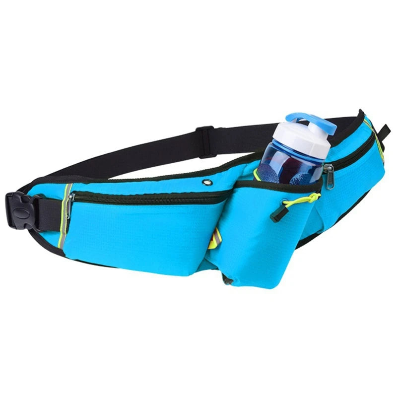 Hardloopheuptas met Bidonhouder Waterdicht - Stuitvrij Sportgordel voor Jogging Marathon Fitness Outdoor | Sansoti