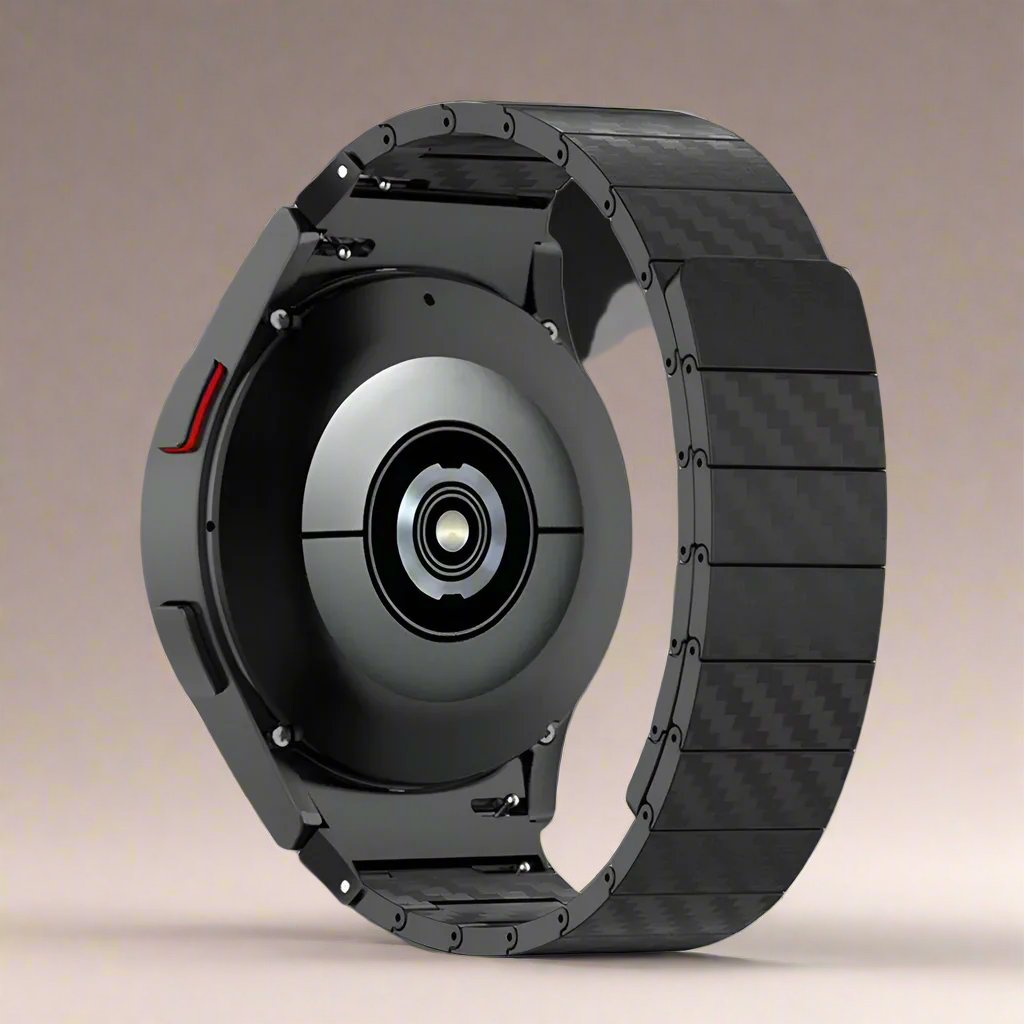 Carbon Fiber Watch Band 20mm 22mm Smartwatch Wristband Sporty Adjustable Magnetic Black Blue Breathable | Sansoti