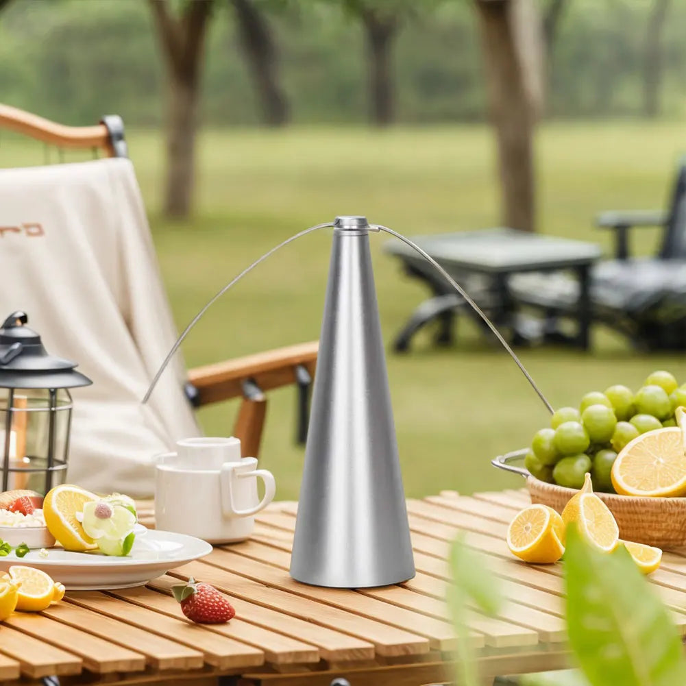 Tafelventilator met Holografische Vleugels tegen Insecten USB Batterij Oplaadbaar voor Buiten Eten Terras | Sansoti
