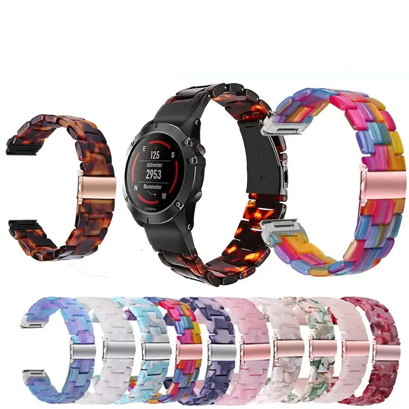 Harz-Uhrenarmband mit QuickFit-Verschluss 20 mm 22 mm 26 mm Sportliches Armband für Smartwatch und Sportuhr | Sansoti