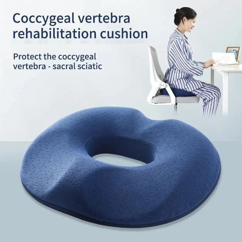Orthopedisch Zitkussen Memory Foam voor Stuit en Rug Pijnverlichting Ergonomisch Kantoor Thuis Auto Stoel | Sansoti