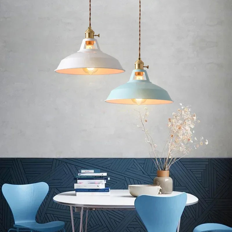 Aluminium hanglamp met E27 fitting in 8 moderne kleuren | Sansoti