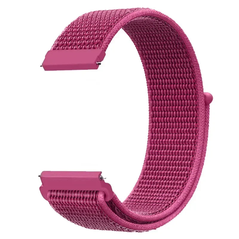 Verstellbares Nylon-Sportarmband für Smartwatches, 20 mm, 22 mm, atmungsaktives Armband, Sportuhr, leicht, Fitness | Sansoti