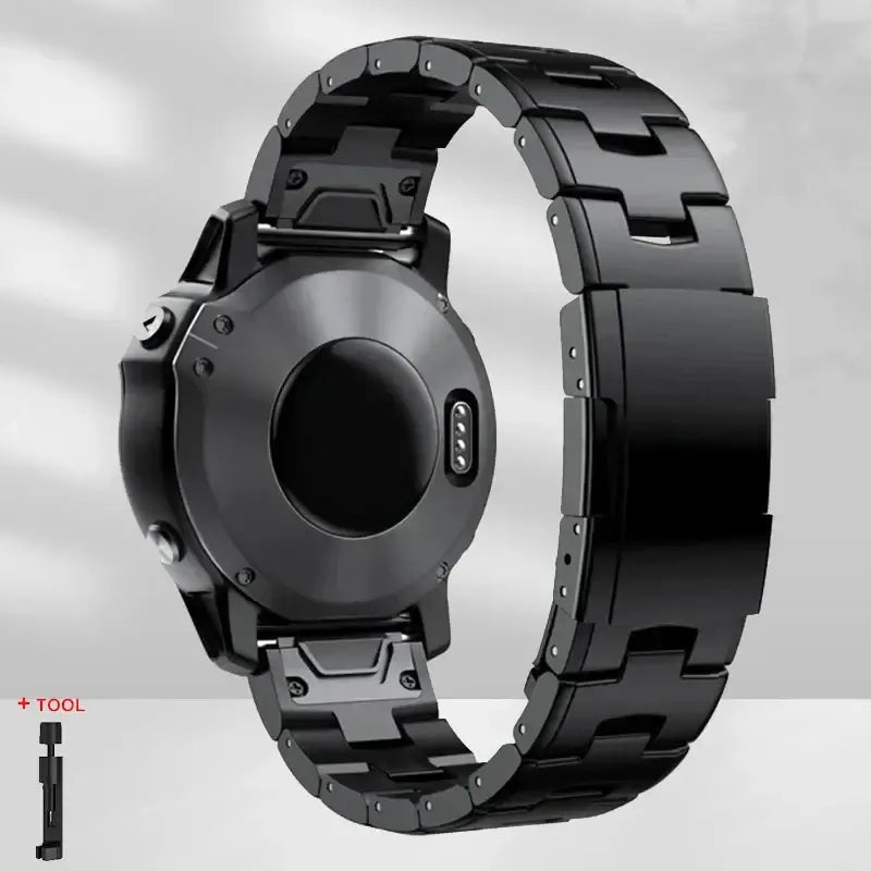 Edelstahl-Uhrenarmband mit Schnellverschluss für Smartwatch, 22 mm, 26 mm, verstellbares Metallarmband, universell | Sansoti