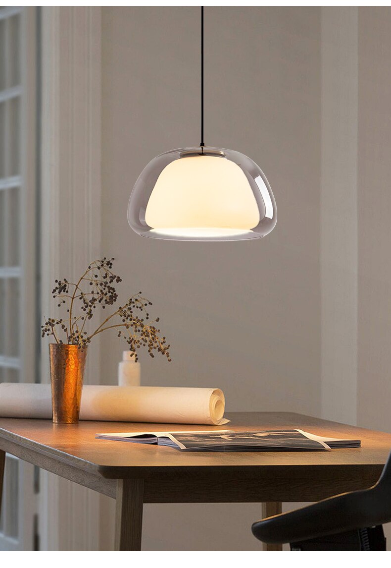 Globe Hanglamp met Gerookte Glazen Bol – Gouden, Zwarte of Transparante Afwerking | Scandinavisch Design | Sansoti