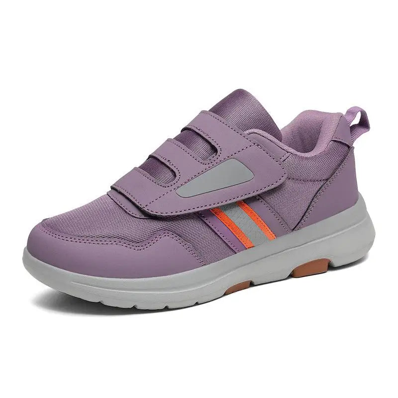 Wanderschuhe Damen Winter Verstellbarer Klettverschluss Extra breites Fußbett Stoßdämpfende Komfortschuhe | Sansoti