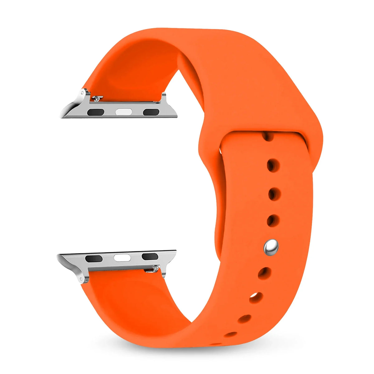 Wasserdichtes Silikonarmband mit verstellbarer Sport-Schließe für Smartwatches, 38–49 mm, sportlich und bequem | Sansoti