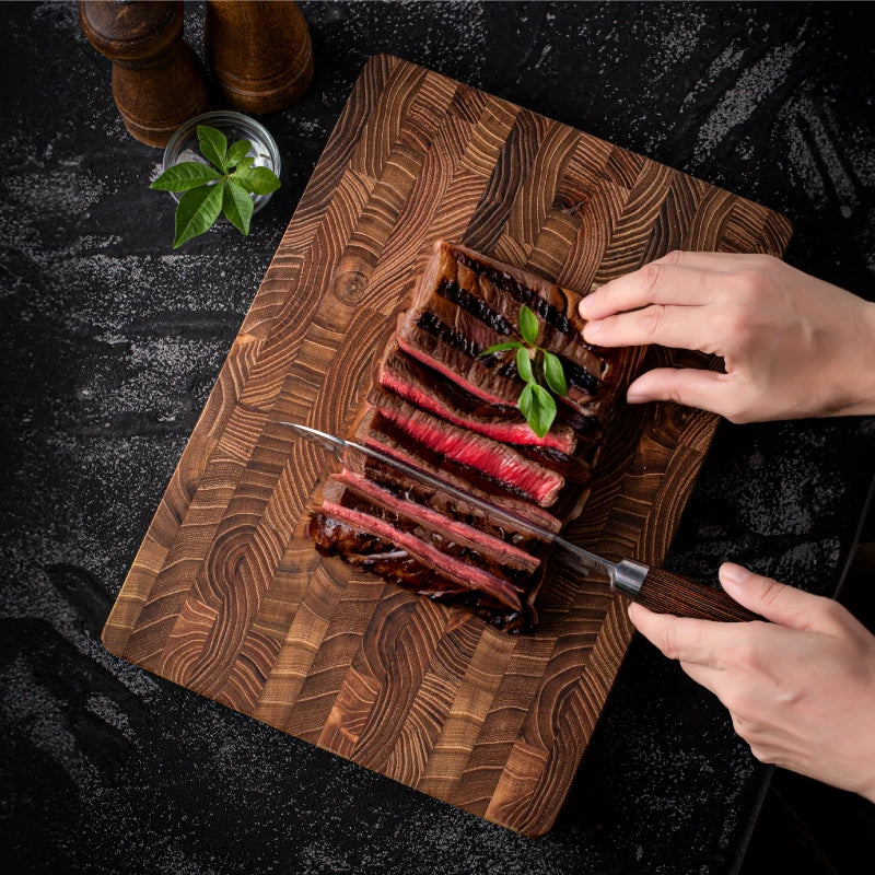 Teak Cutting Board Sustainable Wood Kitchen Accessory Serving Board Professional Cooking Board Large Rectangular | Sansoti