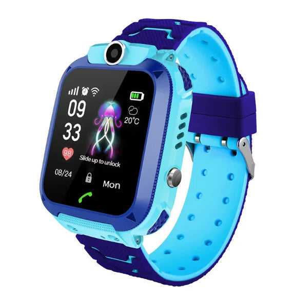 Waterdichte Kindersmartwatch met GPS-Tracking SOS-Functie en Ouderlijk Toezicht voor Android iOS Veiligheid | Sansoti