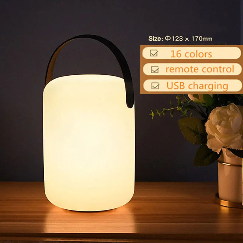 Draadloze Outdoor LED Lamp met Afstandsbediening en Timer - Waterdicht Sfeerverlichting met 8 Kleuren voor Terras en Tuin | Sansoti