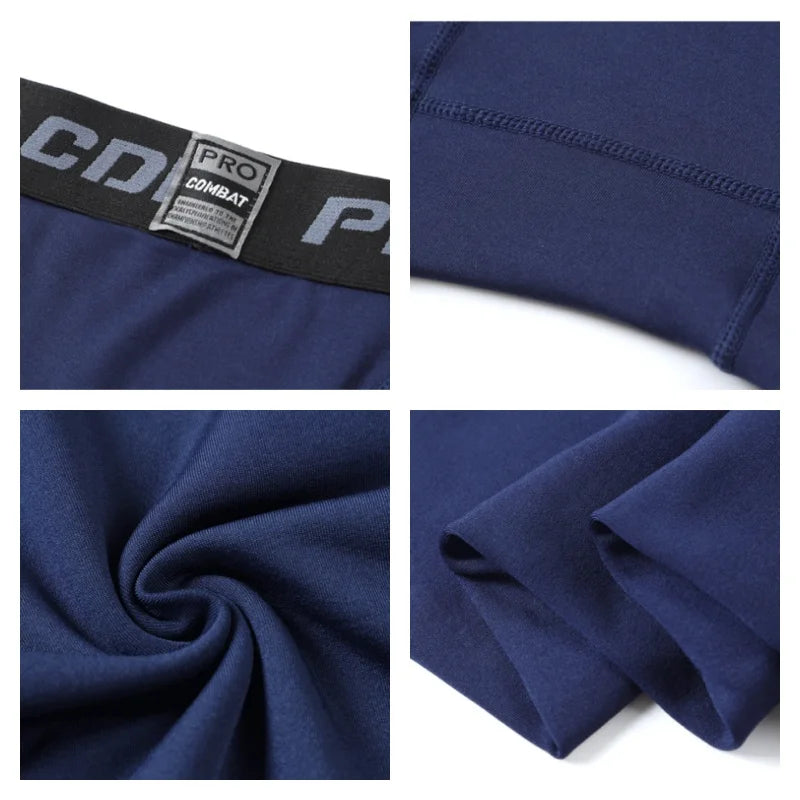 Thermische Herenlegging Winter Fleece Warm Onderbroek Stretch Compressie Sportondergoed Baselayer Panty | Sansoti