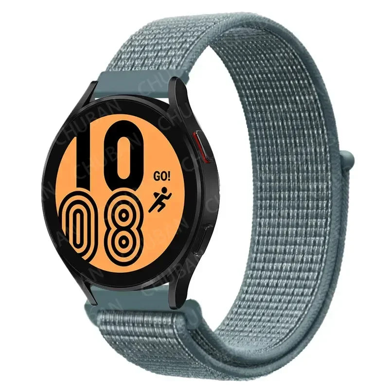 Nylonowy pasek sportowy do smartwatcha 20mm 22mm Oddychający Lekki Pasek typu Loop na nadgarstek Regulowany Trening Fitness | Sansoti