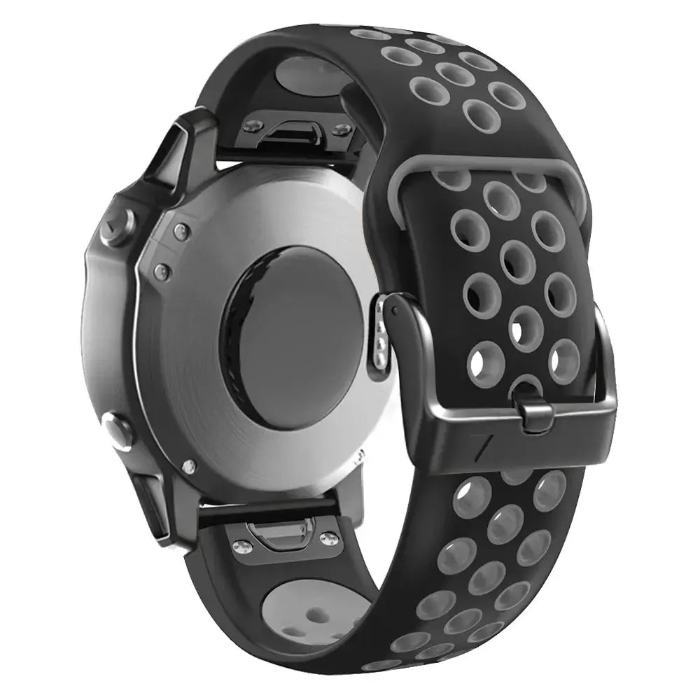 Atmungsaktives Silikonarmband für Smartwatches, QuickFit, Sportarmband, Uhrenarmband, 22 mm, 26 mm, Fitness, Training, Sport | Sansoti