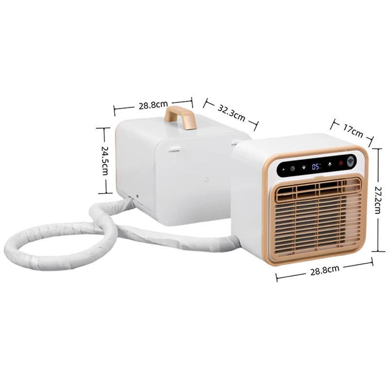 Mobiele Draagbare Airconditioner Splitsysteem voor Tentcamping en Parkeerwagen zonder Vaste Installatie | Sansoti