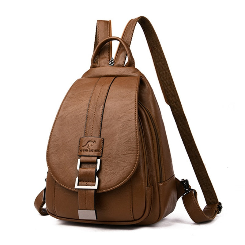 Leren Damesrugzak Elegant Design Praktisch Schoudertas Dagelijks Gebruik Mode Accessoire Veelzijdig Stijlvol | Sansoti