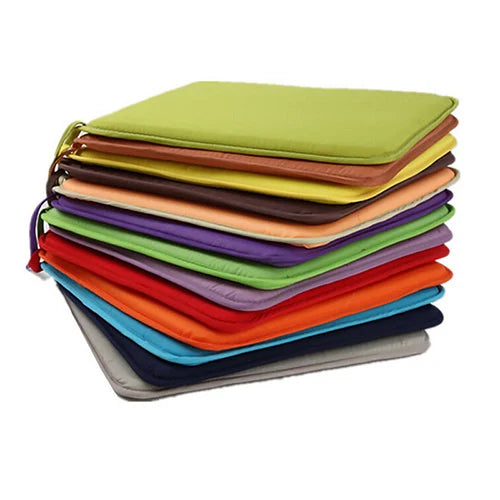 Coussin de chaise 40×40cm en mélange de coton, carré, déperlant, pour chaise de salle à manger, chaise de jardin ou chaise de bureau, intérieur et extérieur | Sansoti