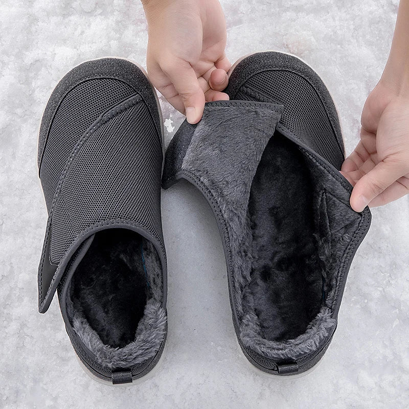 Orthopedische Winterschoenen Brede Pasvorm Warm Gevoerd Verstelbaar Klittenband Comfortabel Heren Dames | Sansoti