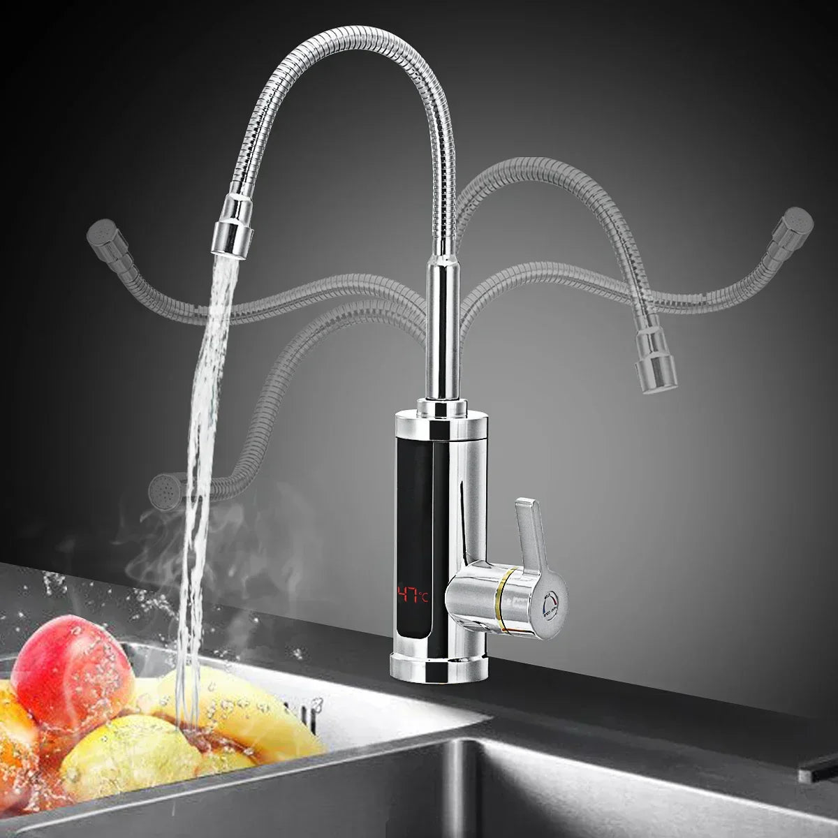 Elektrische Warmwaterkraan 3000W met Directe Doorstroomverwarming | Sansoti